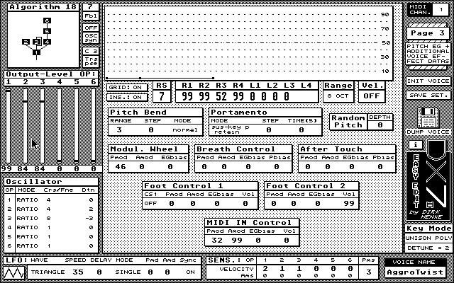 DX7 II Easy Edit atari screenshot